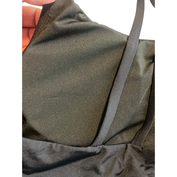 Tempt Me Swimsuit Set 3 Piece Womens Large Black Teal - Picture 12 of 16